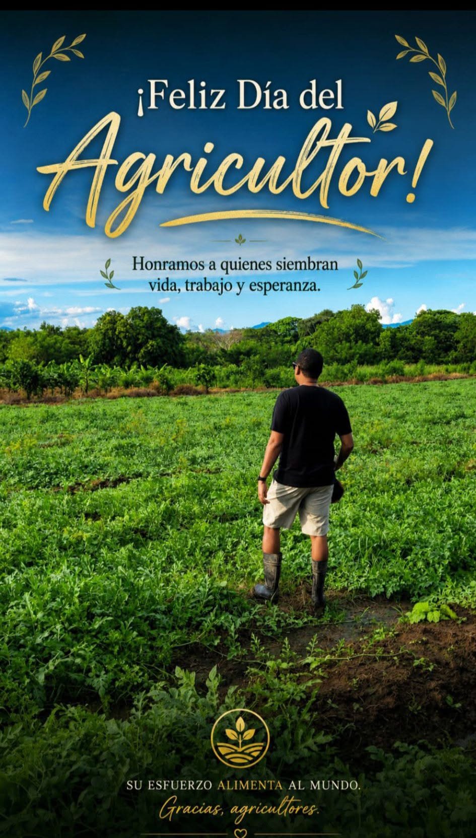Este ayuntamiento municipal felicita de manera efusiva a nuestros agricultores al celebrar hoy 15 de mayo EL DIA DEL AGRICULTOR.